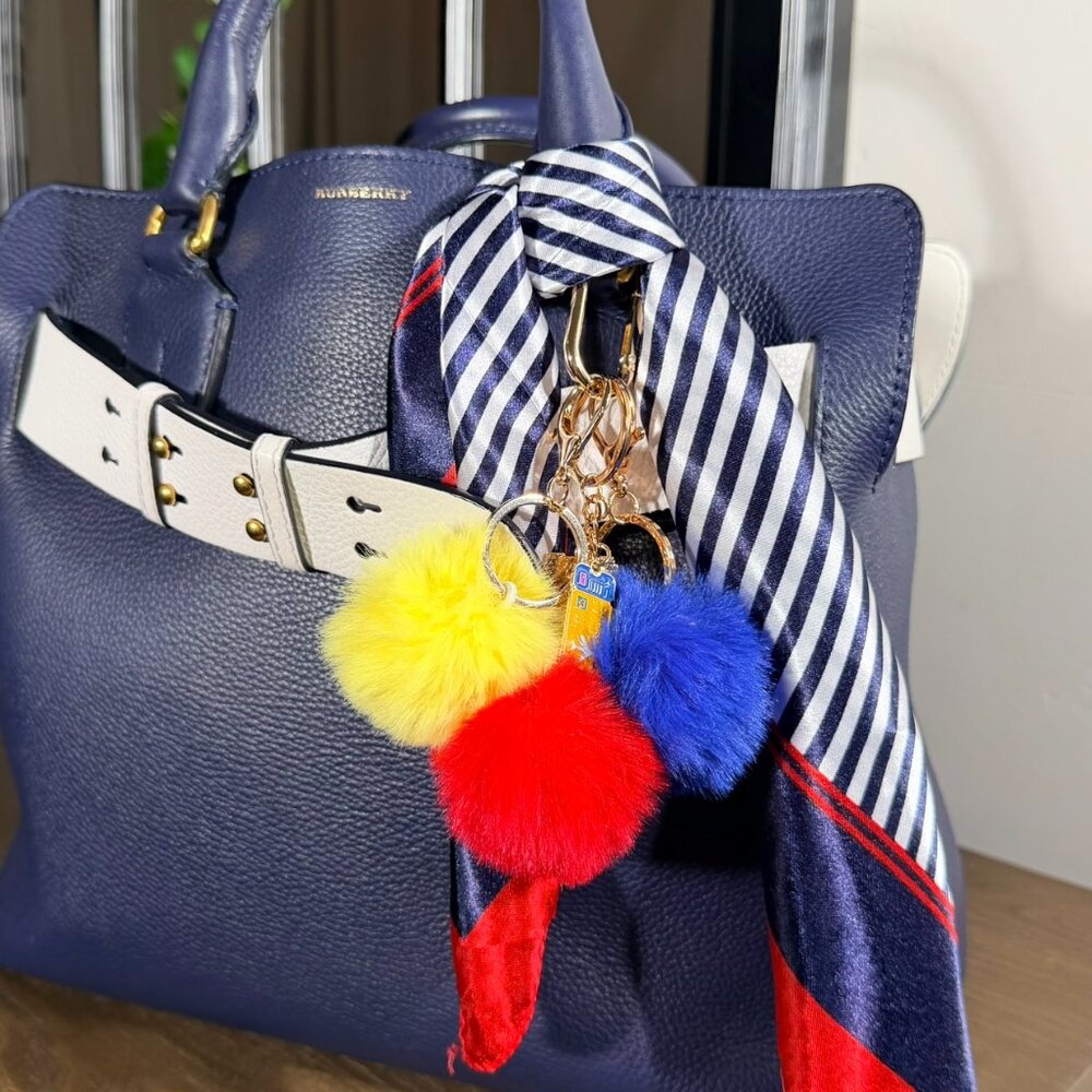 Southwest Airlines -Inspired Scarf & Bag Charm Set – Crew Bag Accessory - Picture 2 of 12